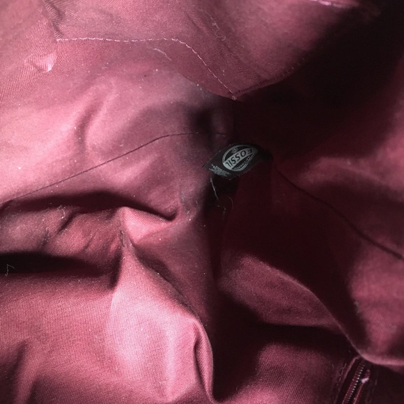 Fossil 1954  Maroon leather crossbody bag - Picture 4 of 14